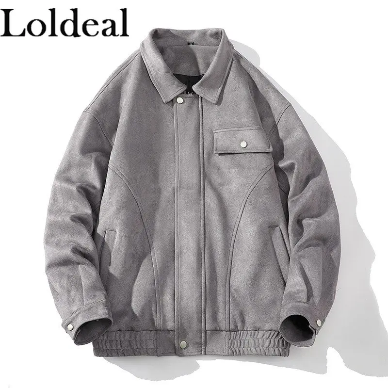 

Mens Suede Jacket Brown Trucker Leather Coat