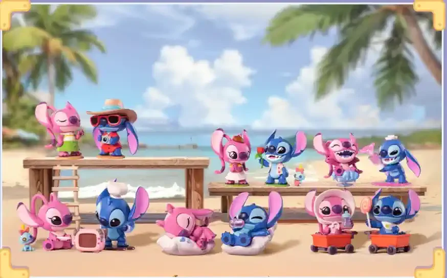 thumbnail image 1 of Caja misteriosa de la serie Disney Stitch On A Date, linda figura de acción de juguete, modelo de adorno de escritorio, regalo de cumpleaños, 1 of 5