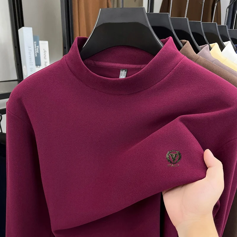 الراقية جودة الرجال شبه عالية الرقبة المخملية طويل...