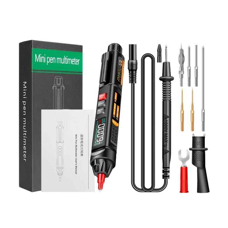 

Цифровой мультиметр, тестер напряжения, 6000 отсчетов, бесконтактный тестер напряжения, лучшие