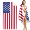American flag pattern oversized beach towel, quick-drying bath towel, suitable for outdoor swimming, gym and camping 2