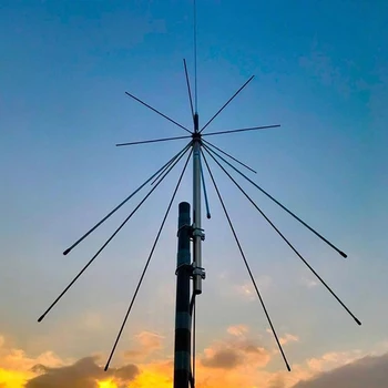 D130 Antenna scanner 25-1300 MHz Antenna Super Discone Antenna a banda larga VHF UHF PL259 SO239 Diamante