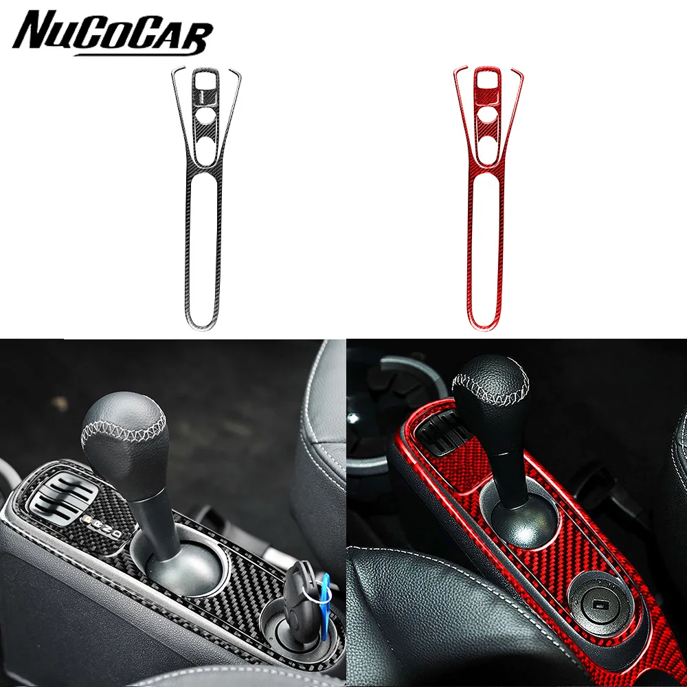Per Benz Smart Fortwo 451 Coupe 2011-2015 In Fibra Di Carbonio Bracciolo Centrale Del Cambio Accessori Interni Per Auto Adesivi Decorativi