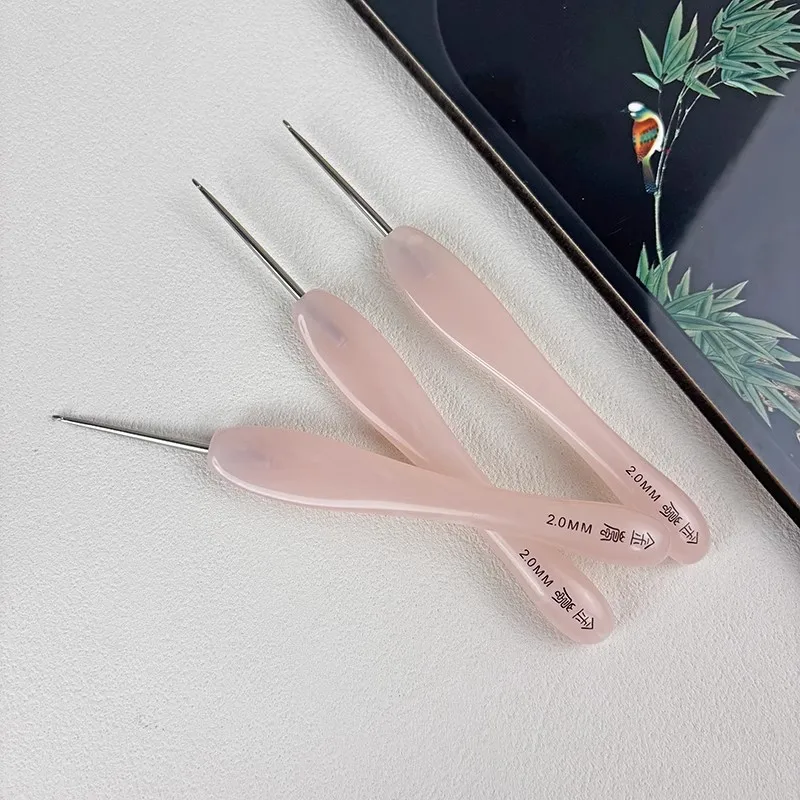 JinLan Crochet Needle Resin Cass Stainl Steel Needle Handmade Doll Yarn Crochet Tool Home Fabric Sewing DIY Materials