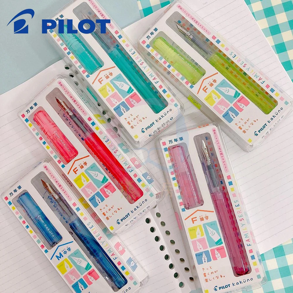 

Japanese Stationery Pilot Student Cute Kawaii Fountain Pen Replacable Ink Set M/F Tip School Pens Office Supplies for Writing