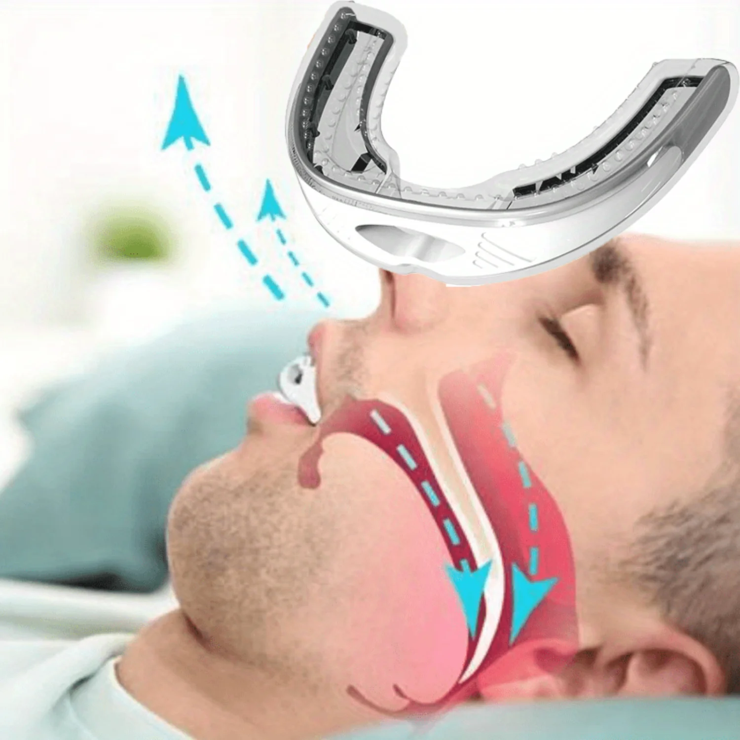 Comfortable Anti-Snoring Mouthpiece-Reusable Snore Reduction Guard, Perfect Valentine'S Day Gift