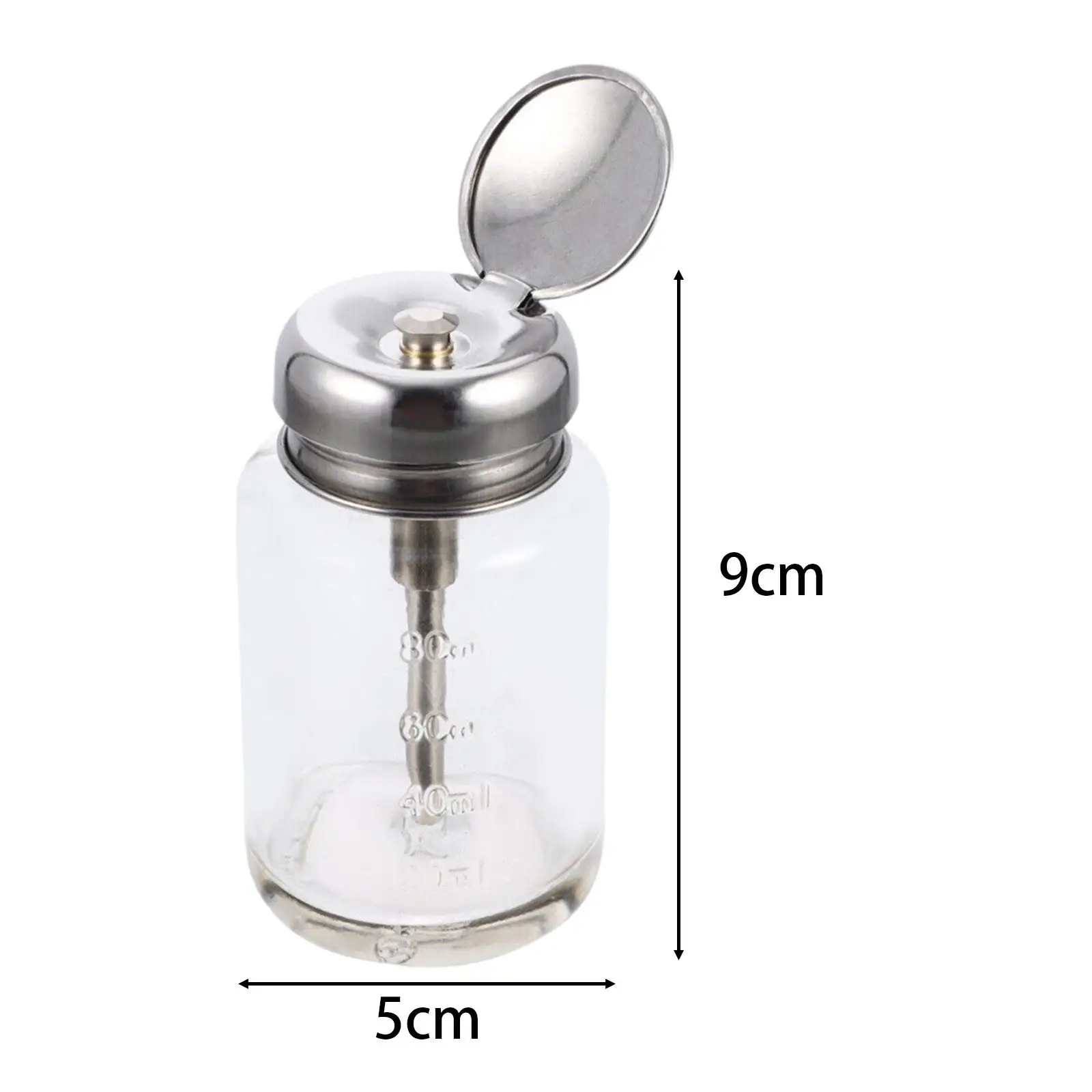 Empty Refillable Bottle Liquid Pump Dispenser for Lubricants Makeup Remover