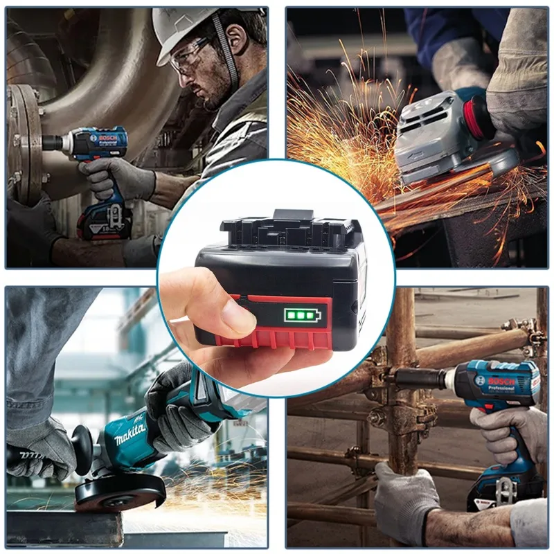 14.4V 6000mAh 충전식 리튬 배터리 팩, 보쉬 무선 드라이버 BAT607, BAT607G, BAT614, BAT614G