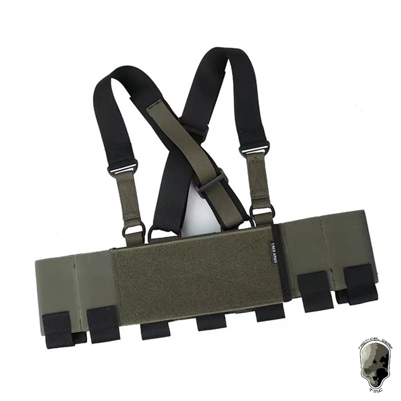 Aparejo de pecho ligero TMC Airsoft con bolsa Mag 5,56, chaleco de caza militar, portador de placa listo, aparejo táctico de pecho 3533