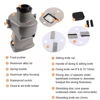 Commercial Electric Ham Dicing Cutter Stainless Steel Automatic Vegetable Cutting Slicer Dicer Grinder Machine Fruit Shredder EU 3
