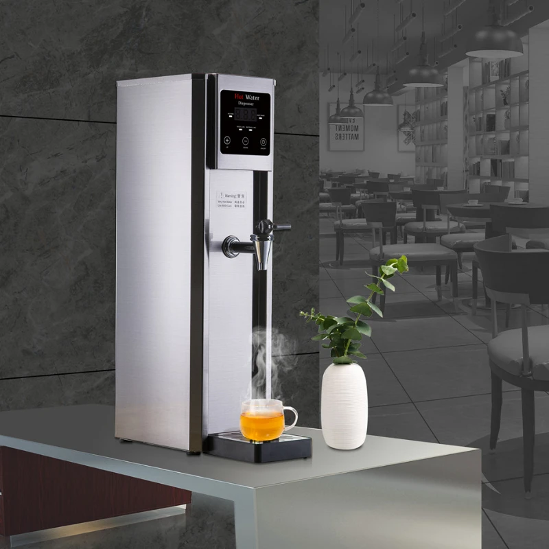 Commercial Hot Water Dispenser Commercial Water Boiler Large Capacity  Electric Dispenser, 50L/13Gal Hot Water per Hour, Stainless Steel, 1600W  Fast