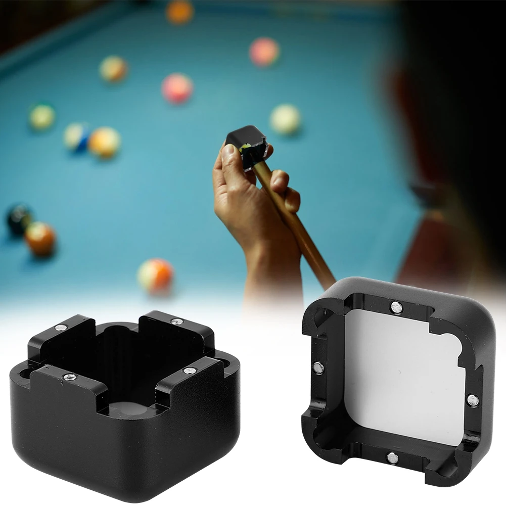Billiard Cue Chalk Holder Snooker Chalk Holder Aluminum Portable Mini Cue Tip Billiard Pool Chalks Carrier Case