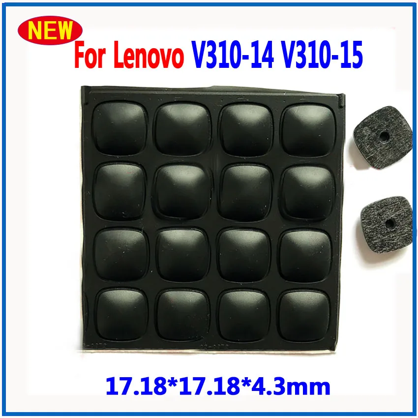 2-4PCS Laptop Circular Rubber Pad Black For Lenovo U330 U330p V310-14 V310-15 17.18X17.18X4.3mm Lower Cover Foot Pad