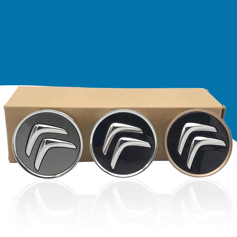 4pcs 60mm 4 pin Car styling Auto Car Wheel Center Hub Caps Rim Caps Covers emblem For Citroen C3 C4 C5 C6 C-Quatre Accessories wheel hub caps