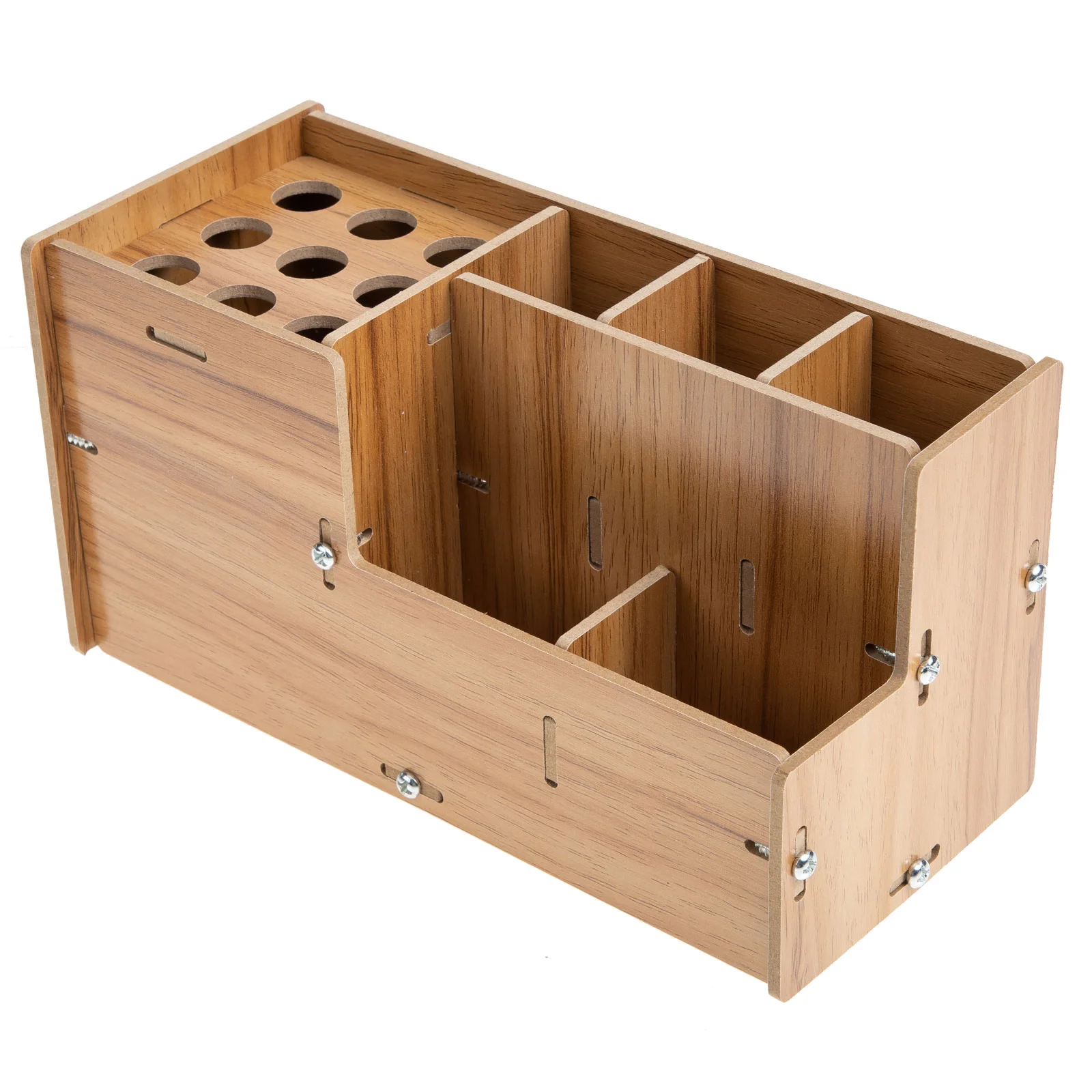 

Wood Multipurpose Hairstyling Scissors Stand Comb Storage Case Barbershop Hairdressing Tool Box Scissor Holder Supplies
