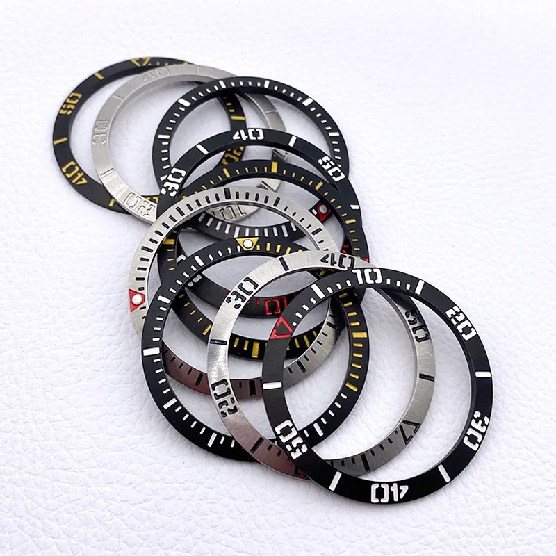 Slope Stainless Steel Bezel Insert 41*33.8mm Fits Samurai Series Water Ghost SRPF79K1 LX SNR025 Watch Case Replace Part