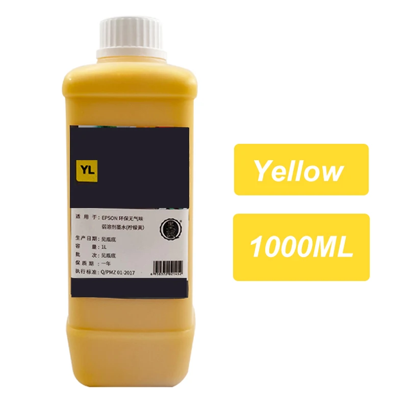 1000ML Pigment Low odor Eco-solvent Ink For Epson DX4 DX5 DX6 DX7 XP600 TX800 PrinterHead Allwin Sky-Color PHANTOM TITANJET 