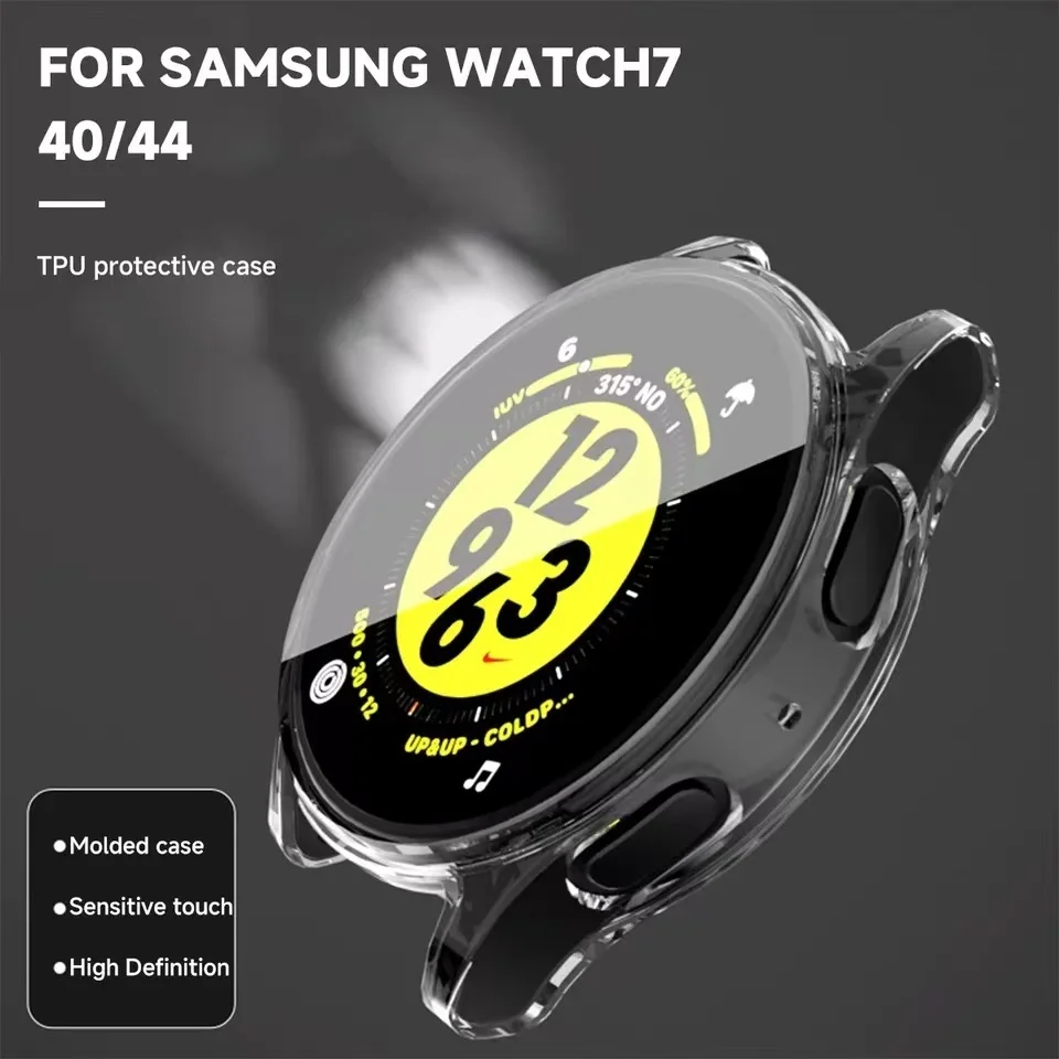Premium TPU Plated All-Around Screen Protector Case for Smartwatch - Elegant Watch Accessories