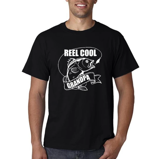 Reel Cool Grandpa - Fishing Gift T Shirt For Dad or Grandpa Short