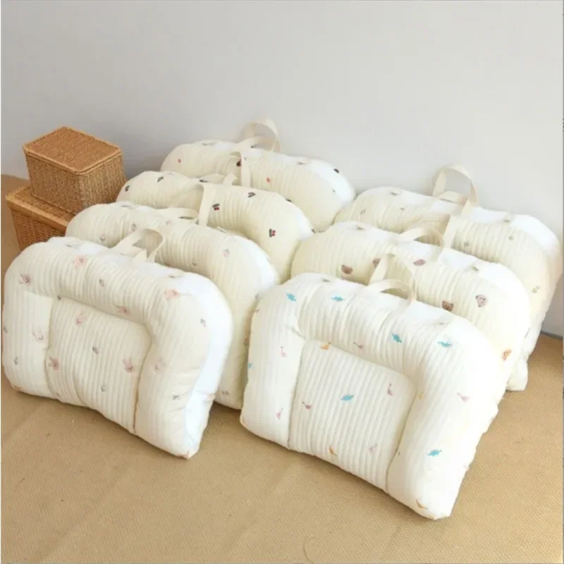 Portable Mattress with Double-sided Use 3D Breathable Mesh Mattress Portable Mattress Kindergarten Newborn Pure Cotton Quilted 3