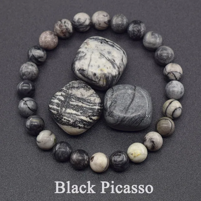 95372-2ca2f2.jpg Original Reiki bleu Apatite perles Bracelet hommes femmes naturel Lapis Lazuli améthyste jaune oeil de tigre pierre perles Bracelet bijoux