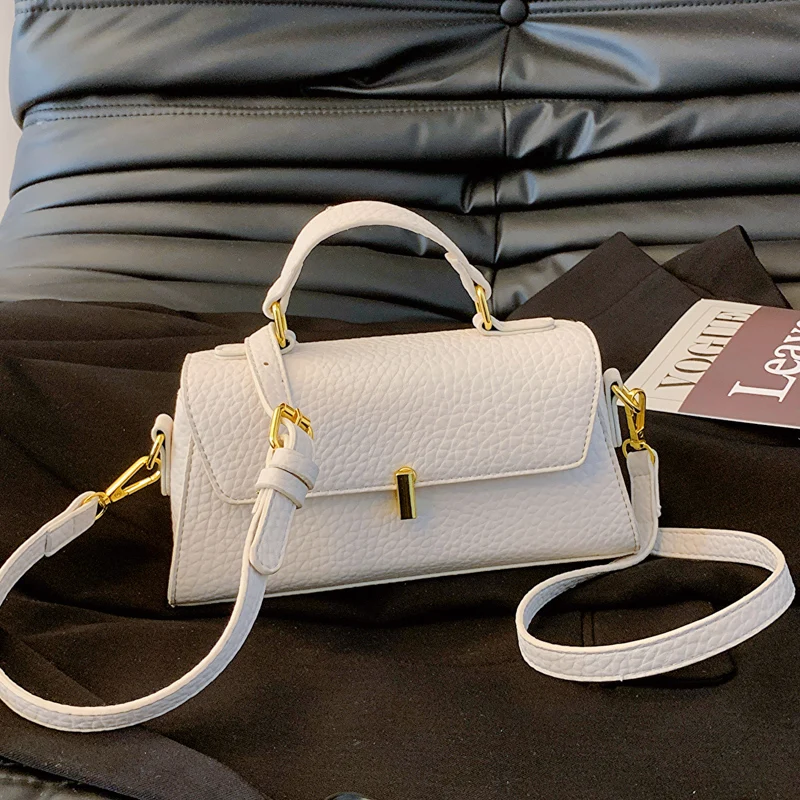 

2024 New Women's Leather Handbag Luxury Designer Shoulder Bag Brand Crossbody Small Square Bag Ladies Casual Tote Messenger Bag
