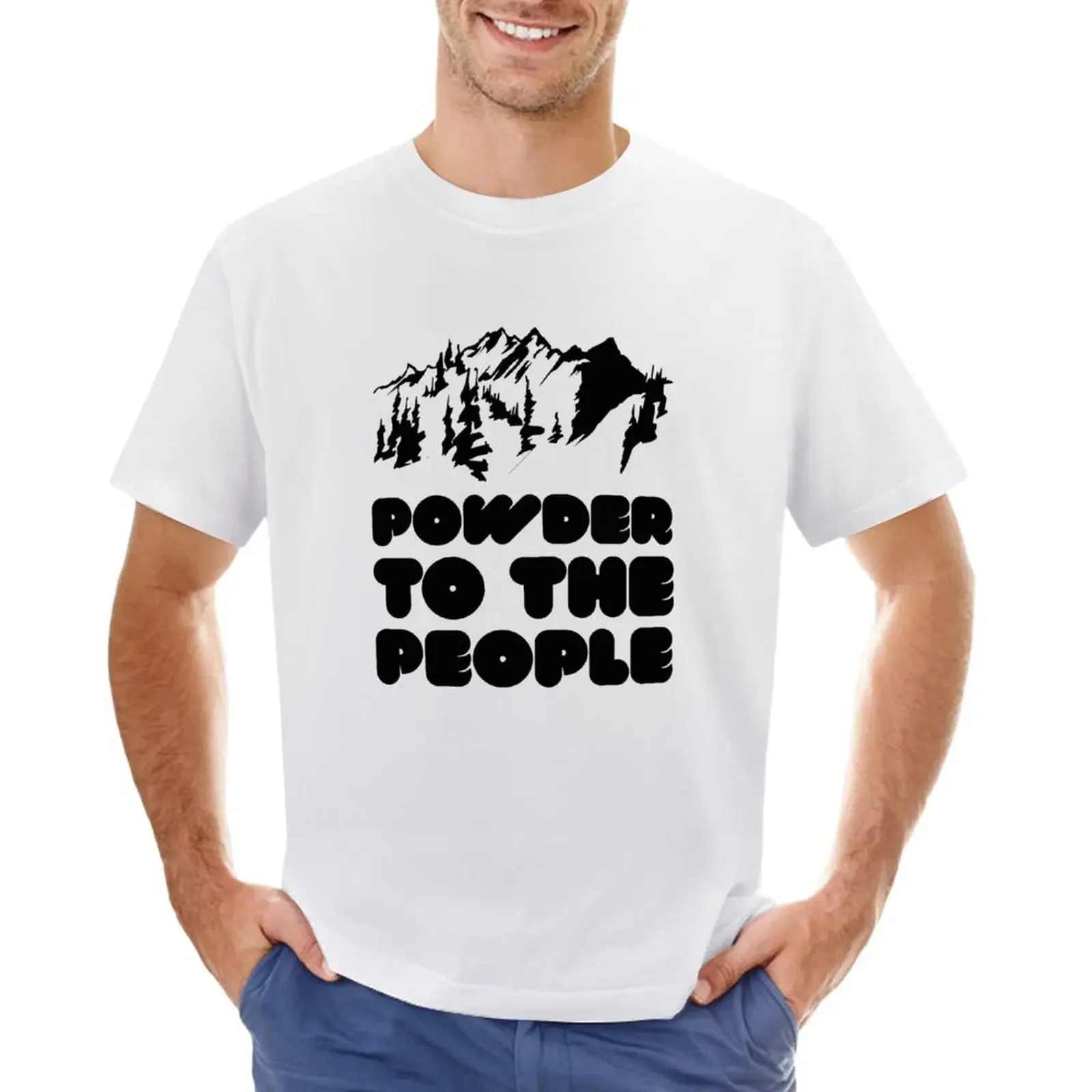 

Powder To The People T-Shirt blanks customizeds t shirts for men