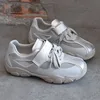 AUTUSPIN Summer Popular Women Sneaker Fashion Leather Patchwork Mesh Shoes Street Style Students Tide Sports Sneakers Size 35-39 3