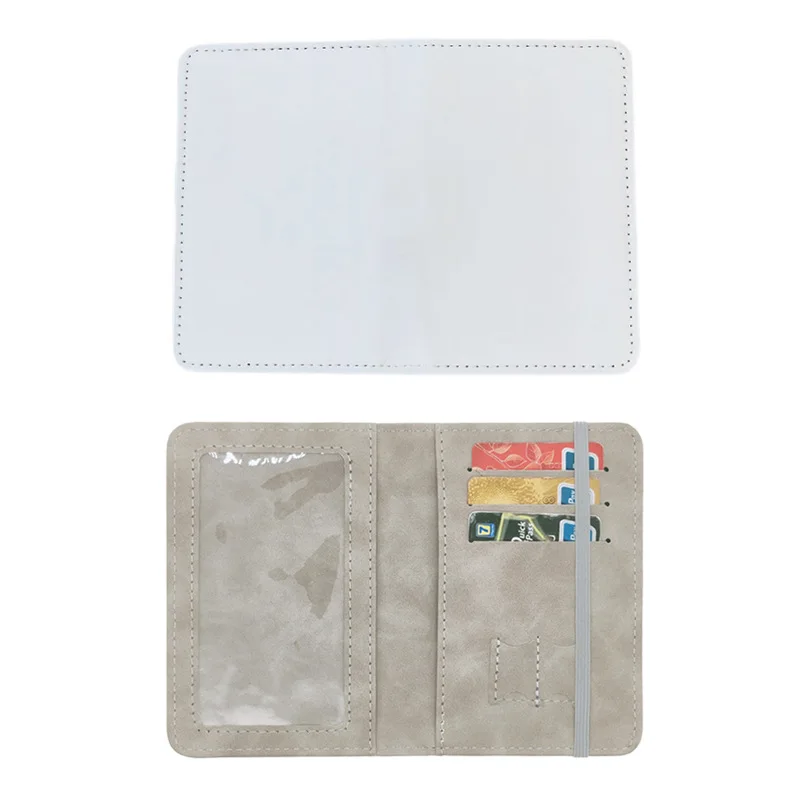 Free Shipping 12pcs/lot Blank Sublimation Passport Cover Double-sided Printing Leather passport Case Blank consumables DIY