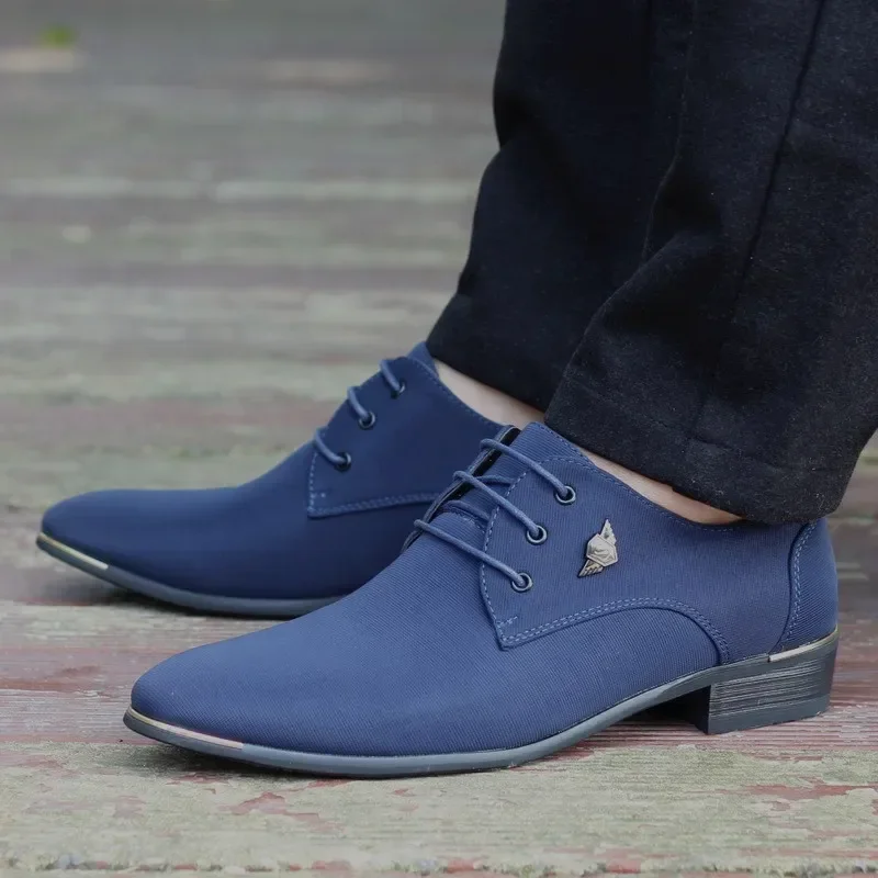 Leather Shoes Men Dress Spring Summer Fashion Office Comfy Business Formal Loafers