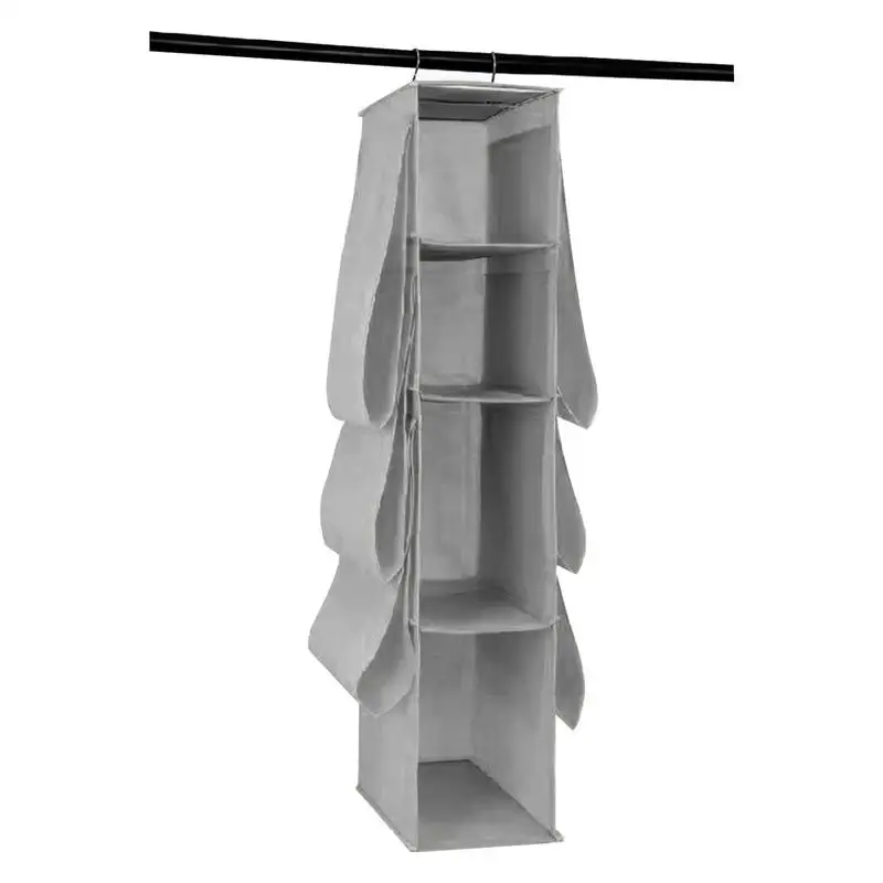 

4 Tire Closet Shelf Foldable Closet Storage Dorm Essentials Space Saving Large Capacity For Offices Bedrooms Kitchens