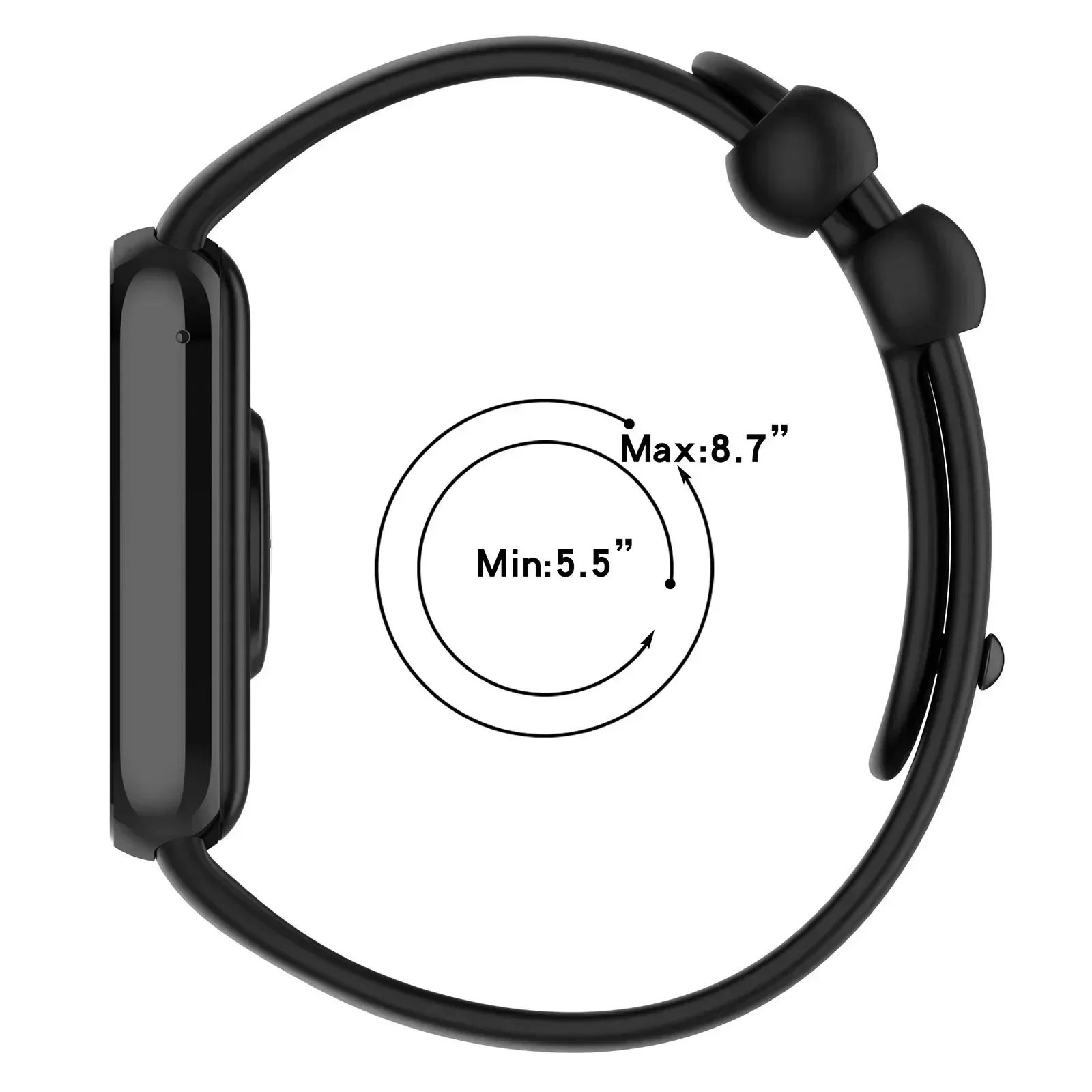 Silicone Sport Smartwatch Replacement Wristband - Adjustable Strap Bracelet Accessories