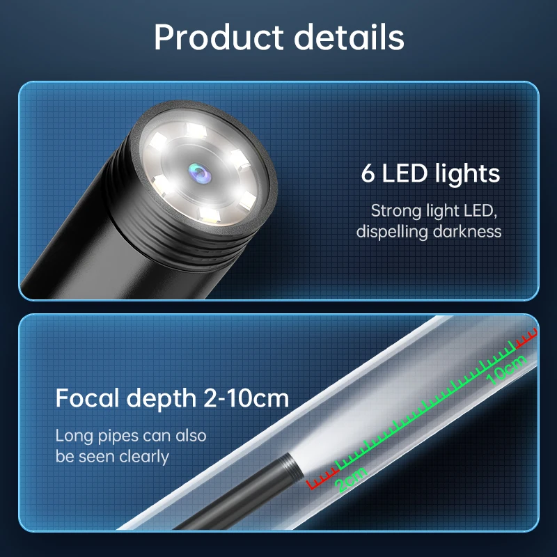 3in1 Endoscope Camera IP67 Waterproof Inspection Camera USB car Endoscope Borescope IOS Endoscope For Type-C IOS Smart Iphone 4