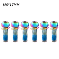 MUQZI 6 - Piece Bicycle Disc Brake & Crank Arm Bolts Set with Washers (Colorful)