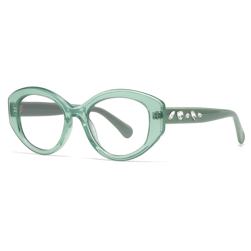 P57489 ovale photo chrome Lesebrille lässige Retro optische Presbyopie Brillen Dioptrien 50 150 200 250 300 350 – Detail 6