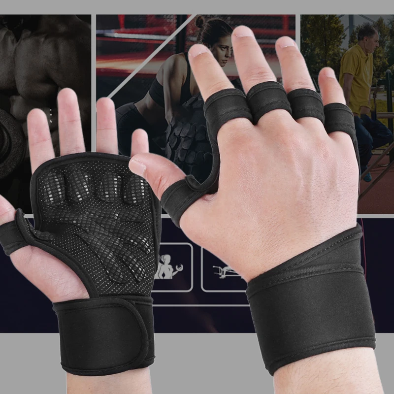 

Weightlifting Workout Gloves Gloves for Calluses with Hooks Black Adjustable Exercise Gloves for Men and Women