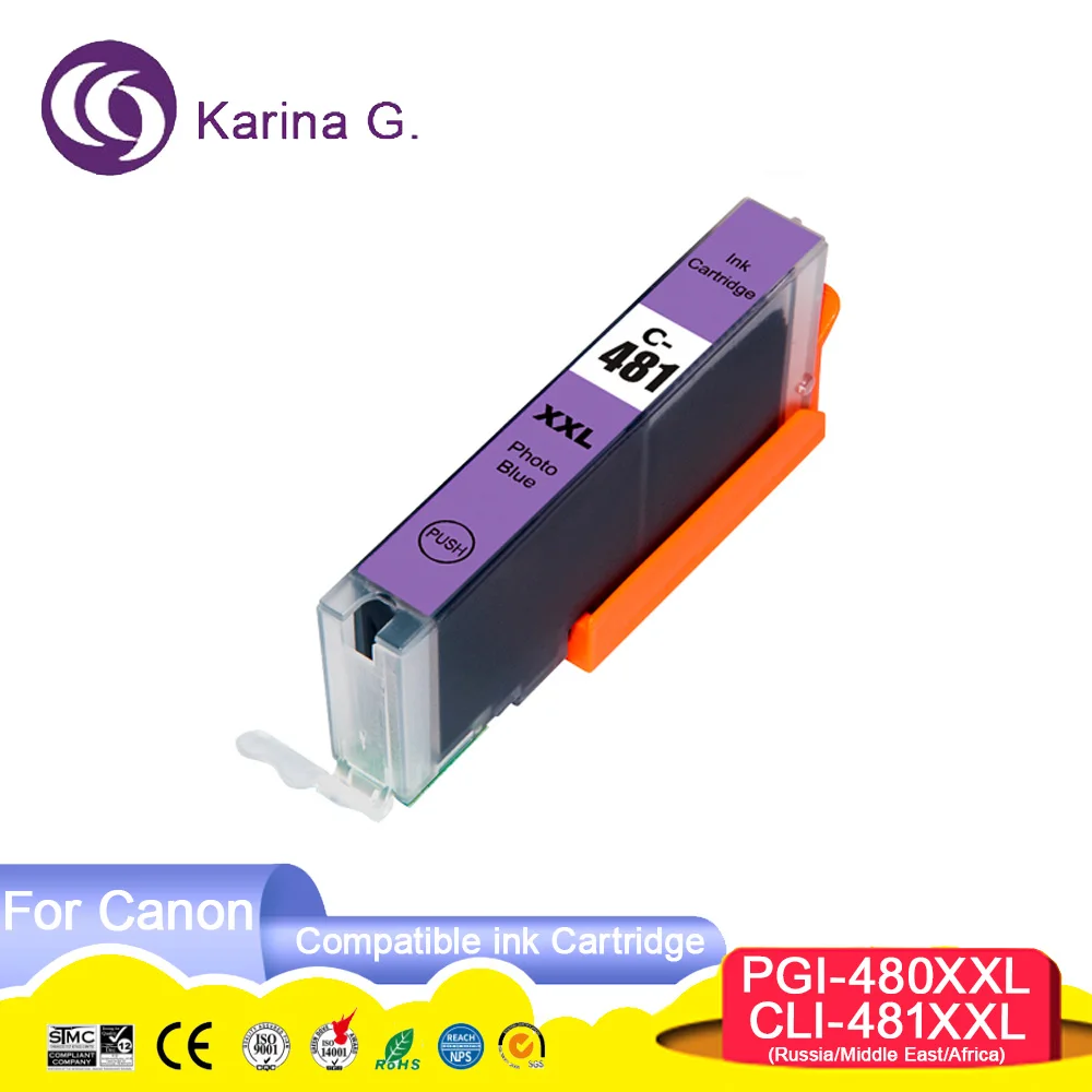 480 481 480XL 481XL PGI-480XL PGI480 CLI-481XL Premium Compatible Inkjet Ink Car