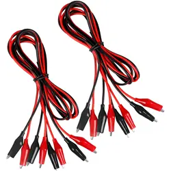 Premium Insulated Electrical Test Leads with Alligator Clips (4 Groups)