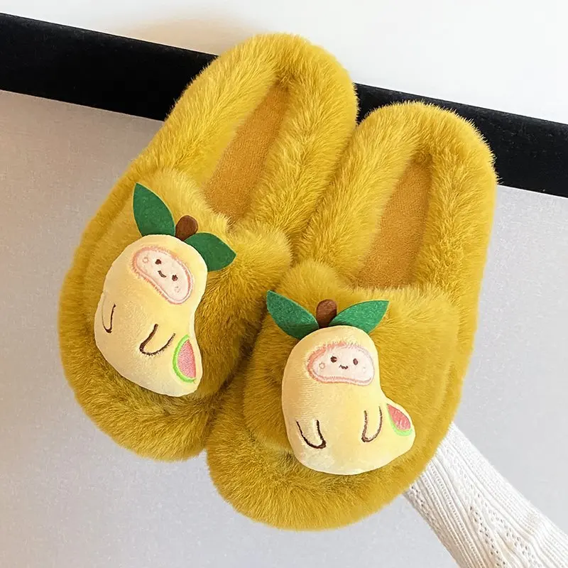 

Women Cute Simple Autumn and Winter Lovely Indoor Home Warm Slippers Indoor Girl Warm
