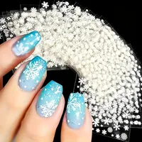 30pcs Sheets Winter 3D Nail Art Stickers Decals Nail Art Supplies for Women And s - Self-Adhesive Cartoon Snowflake Snowman 4