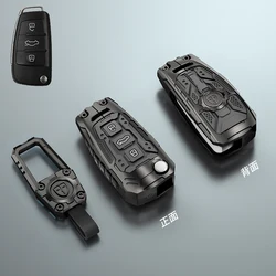 Premium Car Flip Key Fob Protective Shell Cover (Grey)