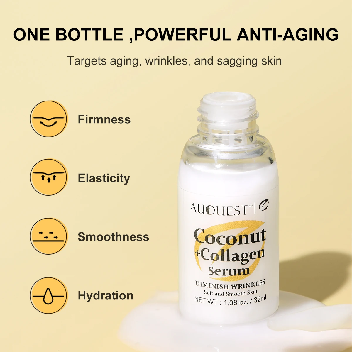 Collagen Face Serum Anti Wrinkle Whitening Hyaluronic Acid Serum Lifting Firming Anti Aging Facial Skin Care Beauty Cosmetics 3