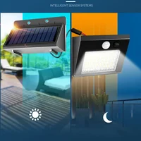 48 LED lumière solaire fendue PIR capteur de mouvement applique murale lampe solaire extérieure IP65 étanche solaire Countyard jardin applique murale 4