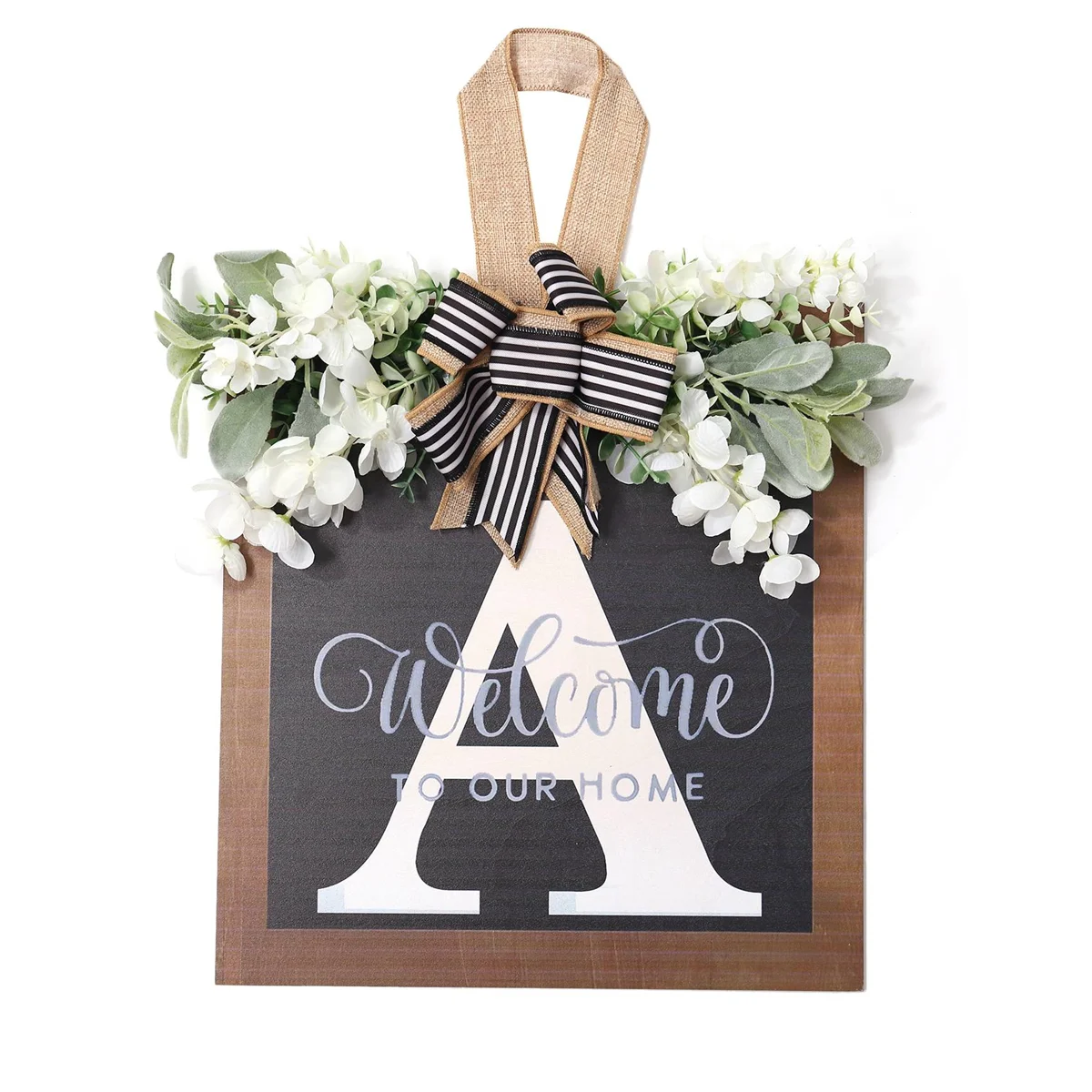 

Year Round Front Door Wreath,16 Inch Farmhouse Wreath,Spring Wreaths for Front Door Outside Hanger Decor(A)