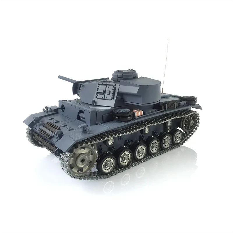 Henglong 7.0 플라스틱 독일 Panzer III L RC 탱크 모델, IR 전투 TH17339-SMT7 3848 전투, 2.4G, 1/16 체중계