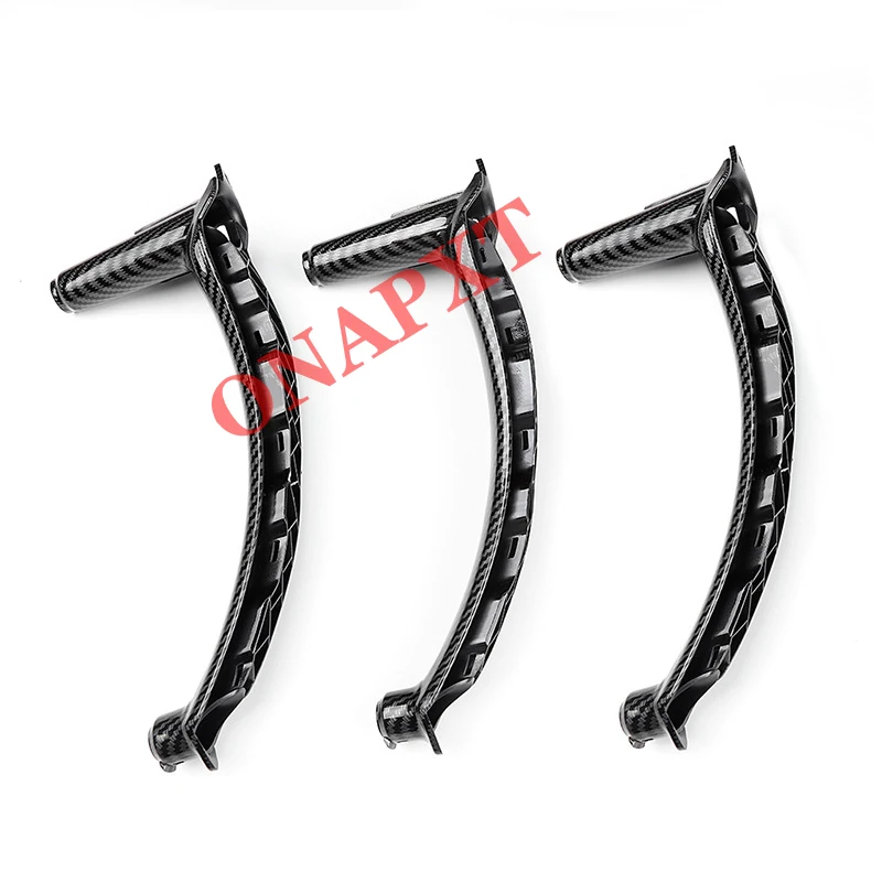 For BMW X5 X6 E70 E71 Carbon Fiber Interior Door Handle Pattern Pull