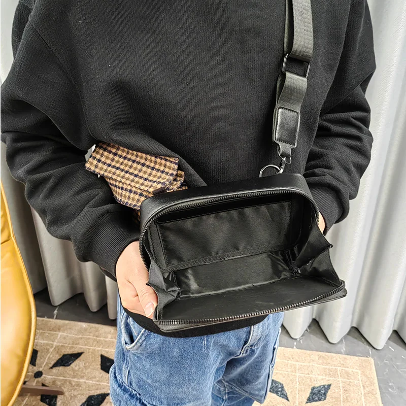 Men's Suitcase Shoulder Bag, Small Box Crossbody Bag