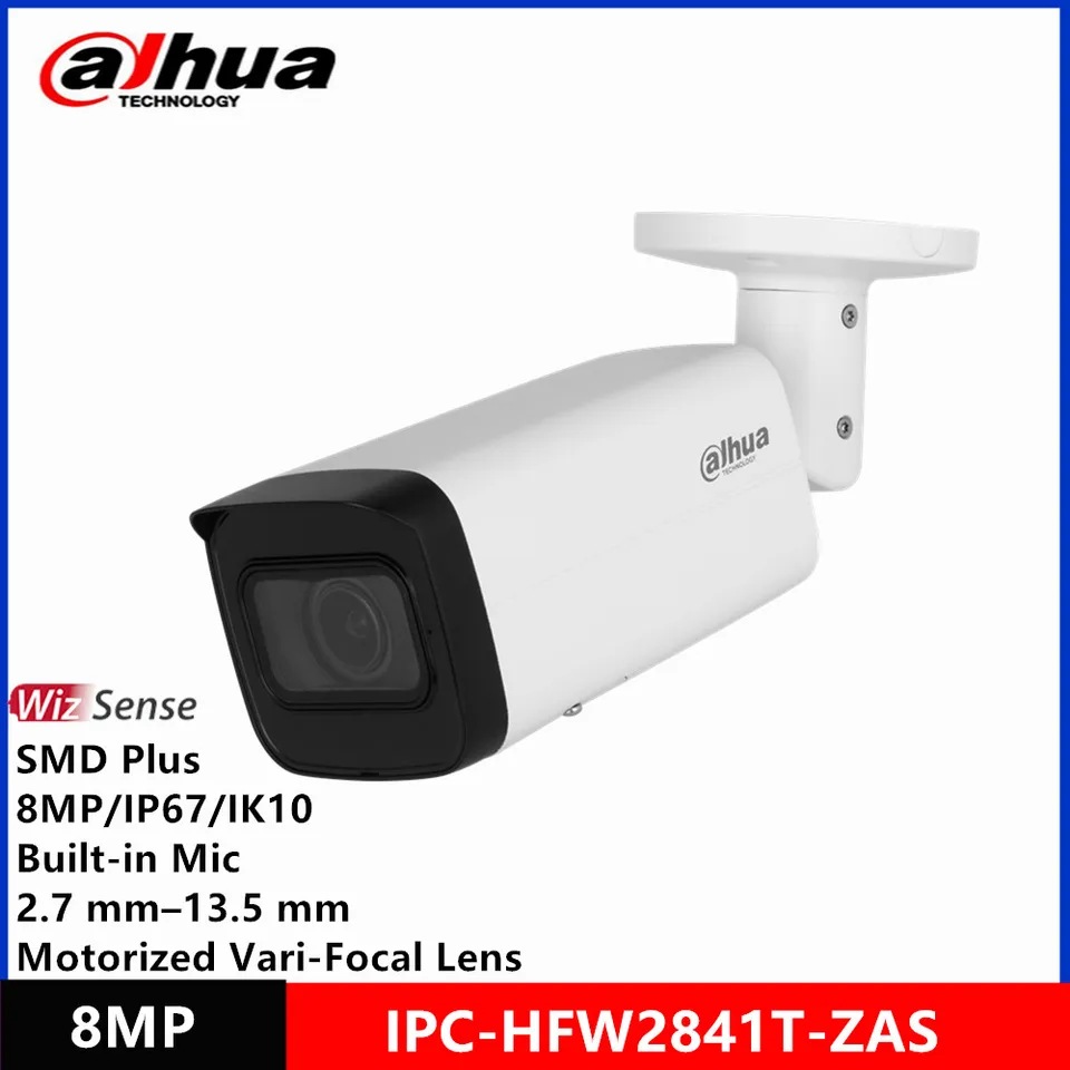 Dahua IPC-HFW2841T-ZAS 8MP 2.7 mm–13.5 mm Motorized zoom Lens IP67