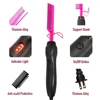 Hair Straightener Flat Irons Straightening Brush Hot Heating Comb Hair Straight Styler Corrugation Curling Iron Hair Curler Comb 3