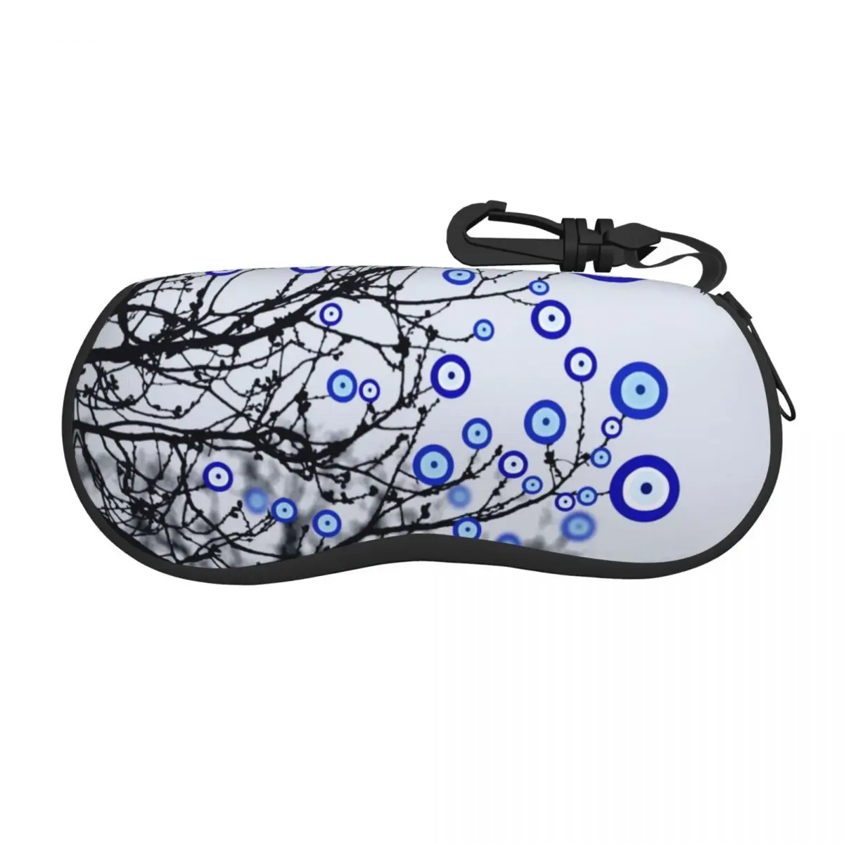 

Custom Turkish Evil Eye Tree Glasses Case Stylish Mediterranean Amulet Shell Eyeglasses Case Sunglasses Box